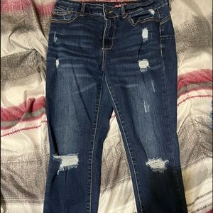 denim ripped jeans. size 9